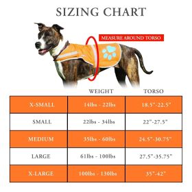 Orange Reflective Dog Vest M Size Hi Visibility Fluorescent Blaze Orange Dog Vest Helps Protect Your PUP from Motorists & Hunting Accidents On or