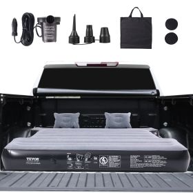 Truck Bed Air Mattress, for 5.5-5.8 ft Full Size Short Truck Beds, Inflatable Air Mattress Camping Bed with 12V Air Pump 2 Pillows, Carry Bag