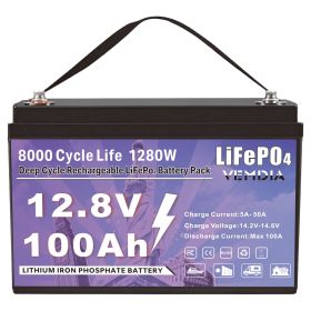 12V 100 AH,  Marine Rechargeable Battery, High Self-Discharge Rate 800A Current, for Solar Marine Off-Grid Applications  Backup Battery System