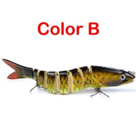 Pike Fishing Lures Artificial Multi Jointed Sections Hard Bait Trolling Pike Carp Fishing Tools (Option: B)