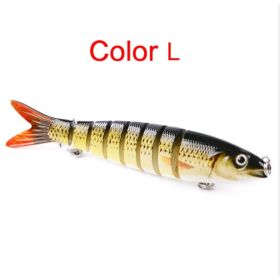 Pike Fishing Lures Artificial Multi Jointed Sections Hard Bait Trolling Pike Carp Fishing Tools (Option: L)